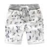 Boys’ Loose Printed Cotton Shorts with Elastic Waist Shorts Children's Boy Clothing 