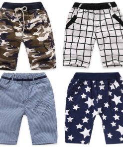 Boys’ Loose Printed Shorts with Elastic Waist Shorts Children's Boy Clothing