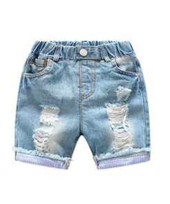 Boy’s Holes Jeans Shorts Shorts Children's Boy Clothing