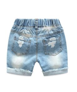 Boy’s Holes Jeans Shorts Shorts Children's Boy Clothing
