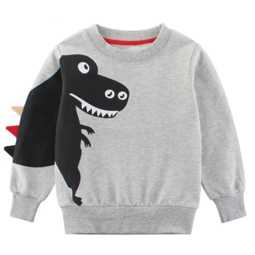 Boys’ Long Sleeved Animal Printed T-Shirt Sweaters Children's Boy Clothing