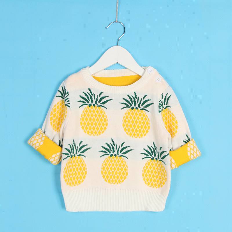Pineapples Printed Sweater for Kids