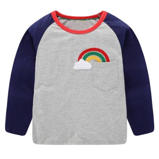 Boys Animal Printed Cotton Long Sleeve T-Shirts Children's Boy Clothing