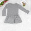 Fashion Girl`s Long Sleeve Dress with Cat Face Dresses Children's Girl Clothing 