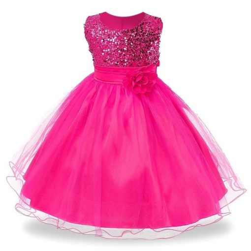 Girl’s Party Ball Gown Sleeveless Dresses Dresses Children's Girl Clothing