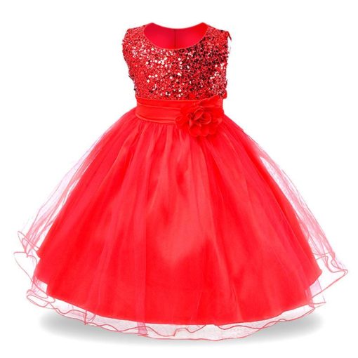 Girl’s Party Ball Gown Sleeveless Dresses Dresses Children's Girl Clothing