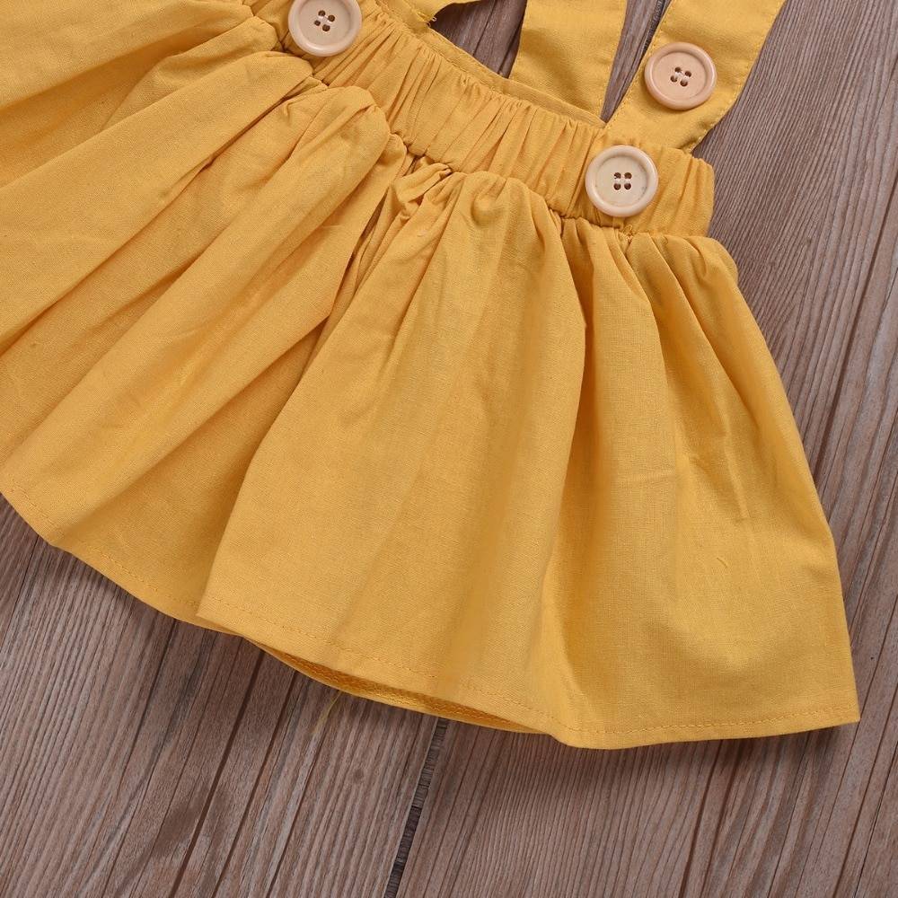 Girls' Cute Short Polyester Dress