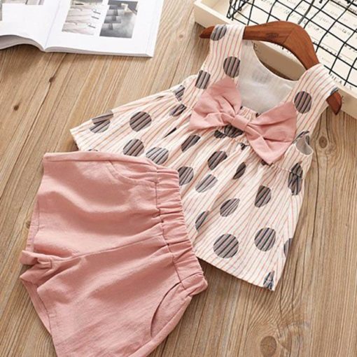 Girls’ Cute Short Polyester Dress Dresses Children's Girl Clothing