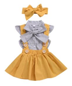 Girls’ Cute Short Polyester Dress Dresses Children's Girl Clothing