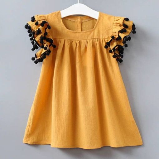 Girls’ Casual Sleeveless Polyester Dress Dresses Children's Girl Clothing