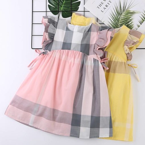 Girls’ Casual Sleeveless Polyester Dress Dresses Children's Girl Clothing