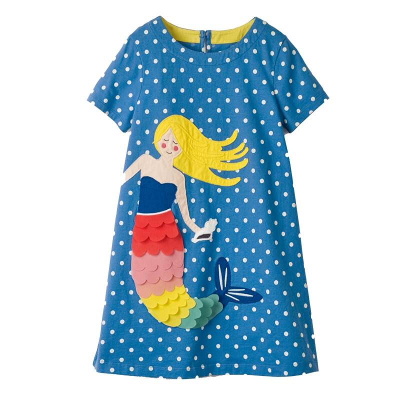 Girl's Embroidered A-Line Dress