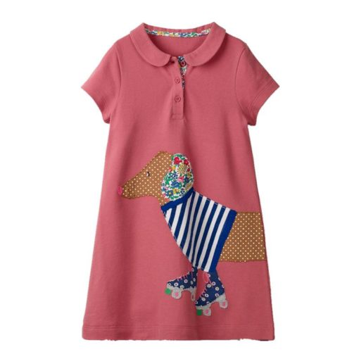 Girl’s Embroidered A-Line Dress Dresses Children's Girl Clothing