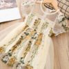 Girl’s Summer Floral Embroidered Dress Dresses Children's Girl Clothing