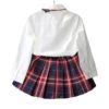 Girl’s School Style Cotton Clothing Set Clothing Sets Children's Girl Clothing