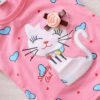 Cute Summer Shorts & T-Shirt Set With Kitty Print Clothing Sets Children's Girl Clothing