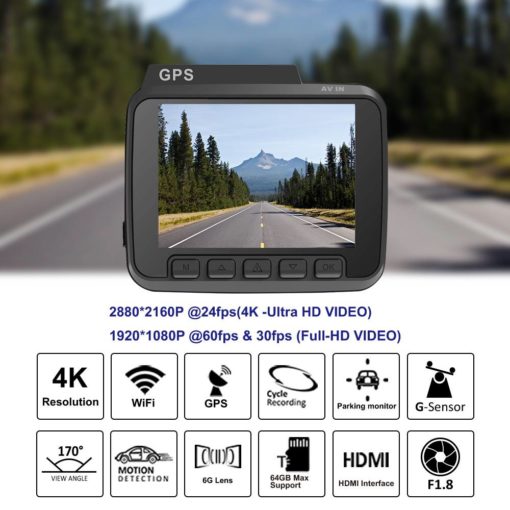 GPS WiFi Dash Camera Full HD Auto Parts and Accessories Car Electronics General Merchandise