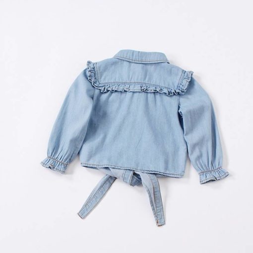 Girl’s Boho Style Denim Shirt Blouses & Skirts Children's Girl Clothing