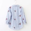 Girls’ Cotton Floral Shirt with Turn-Down Collar Blouses & Skirts Children's Girl Clothing 