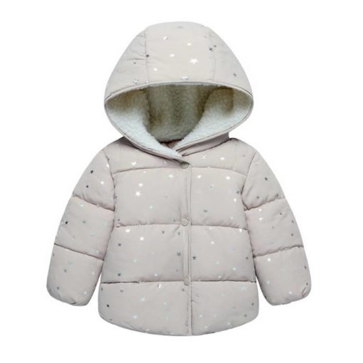 Girl’s Warm Hooded Jackets Outwear & Coats Children's Girl Clothing
