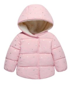 Girl’s Warm Hooded Jackets Outwear & Coats Children's Girl Clothing