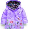 Girl’s Bright Floral Nylon Jacket Outwear & Coats Children's Girl Clothing
