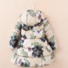Girl’s Winter Floral Printed Jackets Outwear & Coats Children's Girl Clothing 