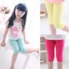 Girl’s Plain Spandex Pants with Elastic Waist Pants Children's Girl Clothing 