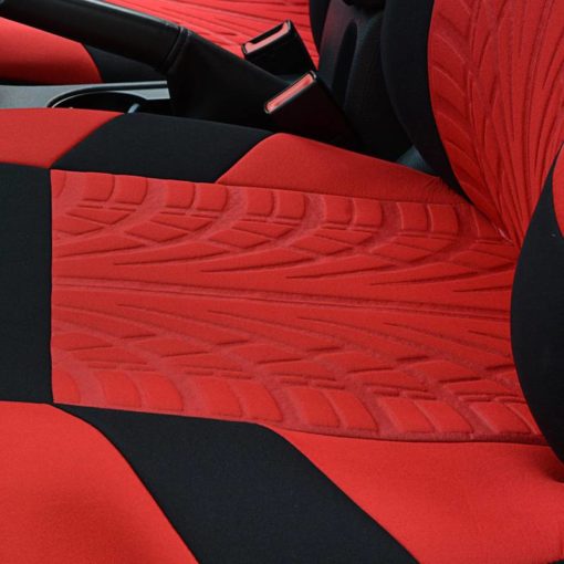 9 Psc Universal Tire Pattern Full Car Seat Covers Set Auto Parts and Accessories Car Electronics General Merchandise