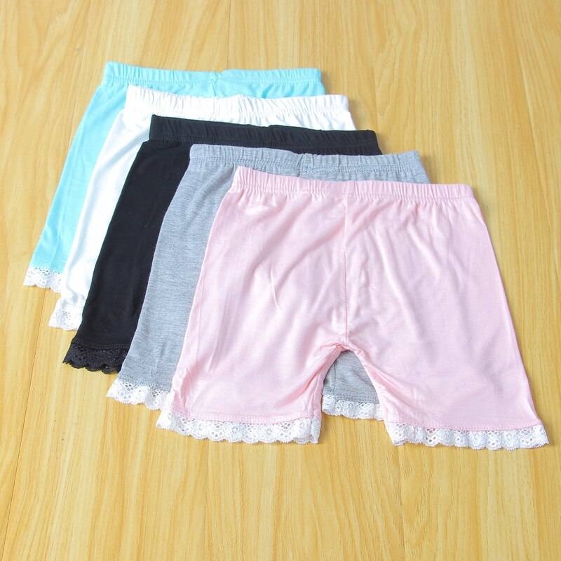 Girls' Casual Cotton Shorts with Elastic Waist