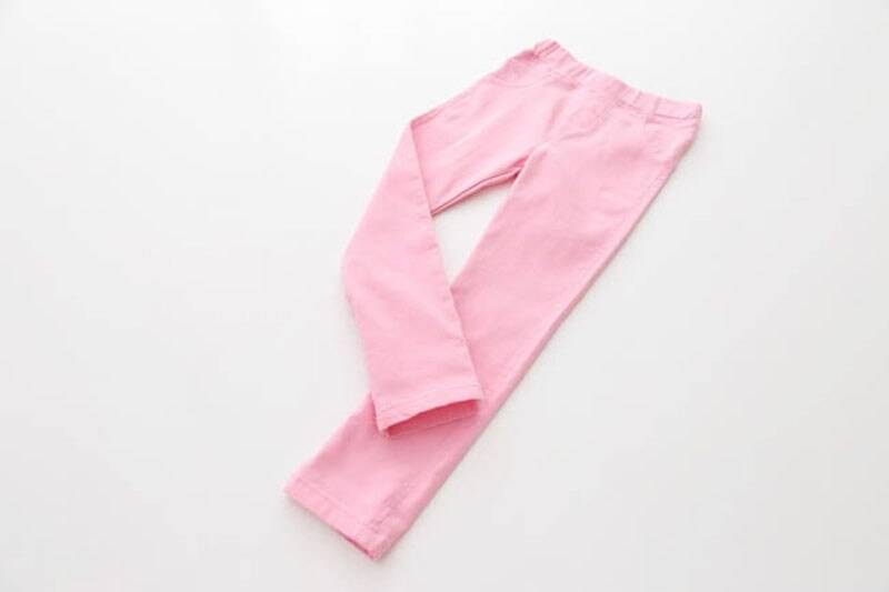 Girl's Plain Cotton Pants