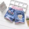 Girls’ Denim Shorts with Elastic Waist Shorts Children's Girl Clothing
