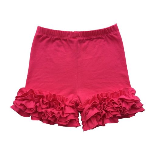 Cute Girl`s Ruffle Cotton Shorts Shorts Children's Girl Clothing