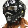 Star Wars Black Stormtrooper Full Face Motorcycle Helmet Auto Parts and Accessories Car Electronics General Merchandise 