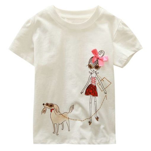 Fashion Summer Cotton Kid’s T-Shirt Tops & Tees Children's Girl Clothing