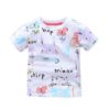 Girl’s Cute Animals Print Summer T-Shirt Tops & Tees Children's Girl Clothing 