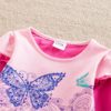 Girl’s Multiprint Long Sleeve Cotton T-Shirts Tops & Tees Children's Girl Clothing 