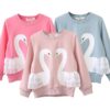 Girls’ Cute Long Sleeved Cotton T-Shirt Sweaters Children's Girl Clothing