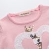 Fashion Swan Embroidered Cotton Sweater Sweaters Children's Girl Clothing