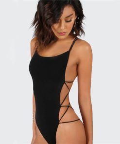 Women’s Backless Straped Bodysuit Bodysuits Women's Women's Clothing