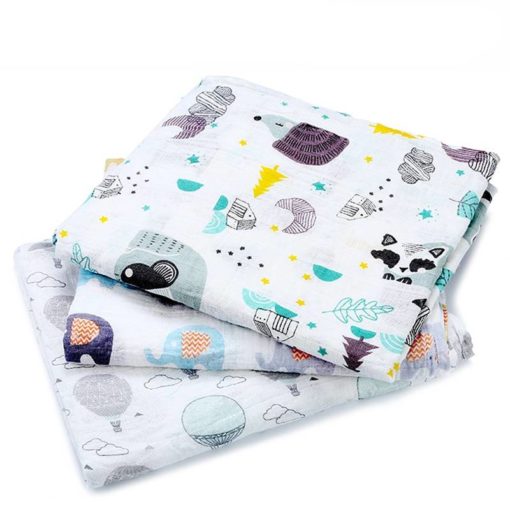 Patterned Double Layer Cotton Baby Blanket Baby Products General Merchandise
