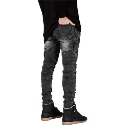 Men’s Slim Stylish Biker Jeans Jeans Men's Men's Clothing