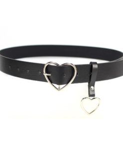Women’s Leather Belt Decorated with Heart Women's Accessories Accessories