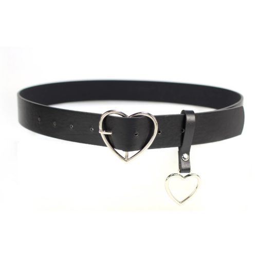Women's Leather Belt Decorated With Heart | Liquidation Square