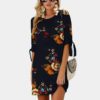 Women’s Loose Floral Printed Summer Dress Dress Women's Women's Clothing 