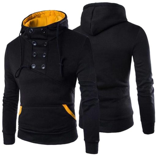Casual Solid Long Sleeve Hoodie Hoodies & Sweatshirts Men's Men's Clothing