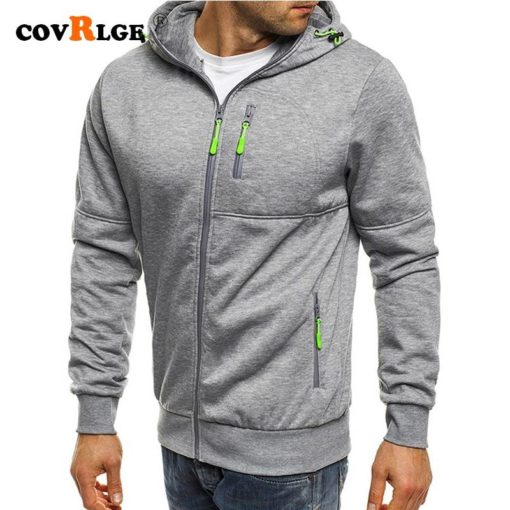 Covrlge Spring Casual Zipper Hodie Hoodies & Sweatshirts Men's Men's Clothing