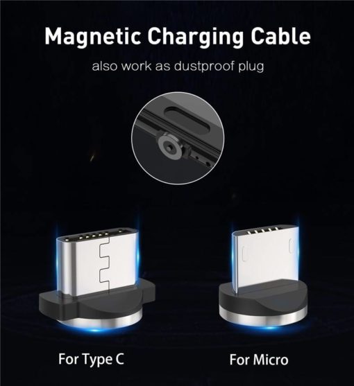 Magnetic USB Cable Fast Charging Type C Cell Phones & Accessories Consumer Electronics