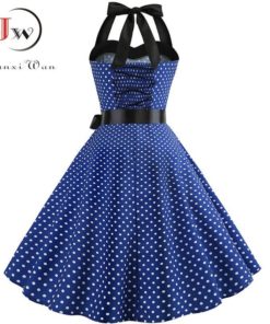 Retro Polka Dot Hepburn Vintage Dress Dress Women's Women's Clothing
