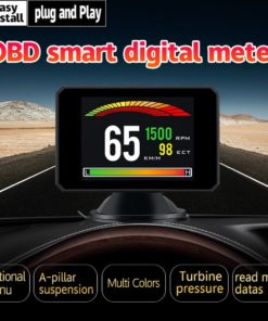 Car Head-up Display P16 Speedometer Auto Alarm Driving Speed Voltage Alarm Oil Water Temp Gauge Car Electronics Accessories Auto Parts and Accessories Car Electronics General Merchandise